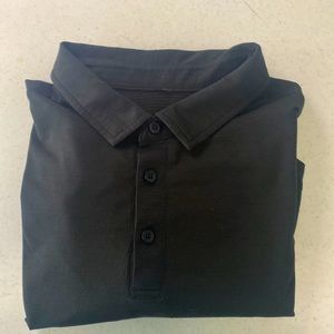 Lululemon LongSleeve Black Lightweight Polo - Large